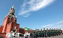 Военный парад, посвящённый 65-летию Победы в Великой Отечественной войне. Фото РИА «Новости»