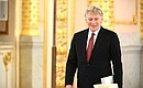 Deputy Chief of Staff of the Presidential Executive Office, Presidential Press Secretary Dmitry Peskov before Russian-Chinese talks in an expanded format.