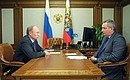 With Deputy Prime Minister Dmitry Rogozin.