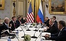 Российско-американские переговоры в расширенном составе. Фото ТАСС