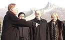 President Putin and his wife, Lyudmila, visiting the Great Wall of China. 