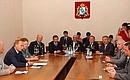 President Putin meeting with WWII veterans who fought in the Battle of the Kursk Bulge.