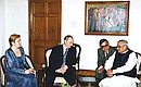 With Indian Prime Minister Atal Bihari Vajpayee.