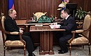 С полномочным представителем Президента в Приволжском федеральном округе Михаилом Бабичем.