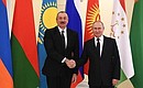 C Президентом Азербайджанской Республики Ильхамом Алиевым.