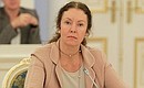 Member of the Sheremetyevo International Airport Board of Directors Anna Belova at meeting with independent directors and government representatives within boards of directors and supervisory boards at companies with state participation.