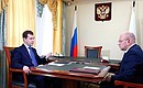 С губернатором Ненецкого автономного округа Игорем Федоровым.