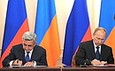 Signing of Russian-Armenian documents.