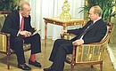 President Putin giving an interview to David Frost (BBC).