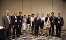 With representatives of Junior G20.