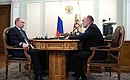 С временно исполняющим обязанности губернатора Челябинской области Борисом Дубровским.