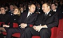 С Президентом Азербайджана Ильхамом Алиевым во время церемонии прощания с Гейдаром Алиевым.