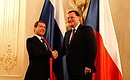 С председателем Правительства Чехии Петром Нечасом.