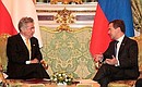 С Президентом Австрии Хайнцем Фишером.