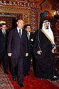С Наследным принцем Королевства Саудовская Аравия Абдаллой бен Абдель Азизом Аль Саудом.