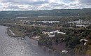 Helicopter flyover of towns in Blagoveshchensk District affected by flooding.