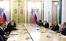 Meeting with President of Azerbaijan Ilham Aliyev. Photo: Mikhail Metzel