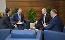 Vladimir Putin met with Federal Chancellor of Austria Christian Kern and President of Moldova Igor Dodon on the sidelines of the St Petersburg International Economic Forum.