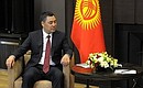 President of Kyrgyzstan Sadyr Japarov.
