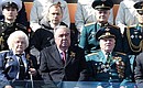 Президент Таджикистана Эмомали Рахмон на военном параде в ознаменование 78-й годовщины Победы в Великой Отечественной войне.