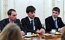 В ходе встречи с лауреатами всероссийского конкурса «Учитель года России–2013».