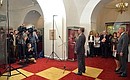 Chief of Staff of the Presidential Executive Office Sergei Ivanov took part in opening the exhibition Boris Godunov. From a Courtier to the Sovereign of All Russia at the Moscow Kremlin.