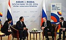 Meeting with Prime Minister of Thailand Prayut Chan-o-cha. Photo: russia-asean20.ru