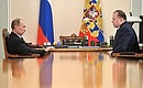 With Governor of Kaliningrad Region Nikolai Tsukanov.