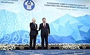 With President of Kyrgyzstan Sadyr Japarov before the meeting of the CIS Heads of State Council. Photo: Pavel Bednyakov, RIA Novosti