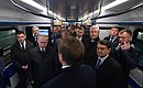 Президент стал одним из первых пассажиров МЦД, проехав от станции «Белорусский вокзал» до станции «Фили» на поезде отечественного производства «Иволга».