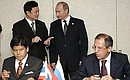In the presence of President Vladimir Putin and Prime Minister of Thailand Thaksin Shinawatra Russian Foreign Minister Sergei Lavrov and Thai Foreign Minister Kantathi Suphamongkhon signed an intergovernmental agreement on reciprocal conditions for dispensing citizens of both countries from travel visas.
