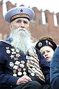 На военном параде на Красной площади в ознаменование 67-й годовщины Победы в Великой Отечественной войне. Фото РИА «Новости»