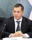 Acting Natural Resources and Environment Minister Yury Trutnev at a meeting on preparations for the 2014 Sochi Olympics.