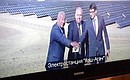 В ходе видеоконференции с Кош-Агачской солнечной электростанцией.