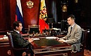 С лидером партии «Правое дело» Михаилом Прохоровым.