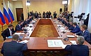 State Council Presidium meeting on developing southern Russia’s transport system.