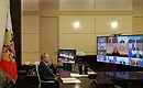 Совещание с членами Правительства Российской Федерации (в режиме видеоконференции).