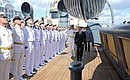 Празднование Дня Военно-Морского Флота. Владимир Путин посетил крейсер «Аврора».