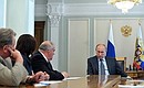 Meeting with Kostroma Region Governor Sergei Sitnikov and region’s residents.