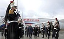 Vladimir Putin arrived in France for the Normandy format summit. Photo: Mikhail Metzel, TASS