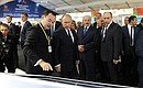At an industrial exhibition held as part of the Forum of Russian and Belarusian Regions.
