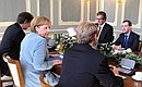 Russian-German summit talks.