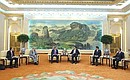 Meeting with the President of the People’s Republic of China Xi Jinping.