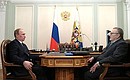 With LDPR leader Vladimir Zhirinovsky.