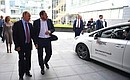 Vladimir Putin is shown a working prototype of a driverless car during his visit to Yandex Moscow office.