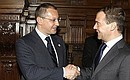 С Премьер-министром Болгарии Сергеем Станишевым.