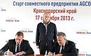Корпорация «Русские машины» и корпорация «АГКО» подписали соглашение о создании совместного предприятия по производству сельскохозяйственной техники.