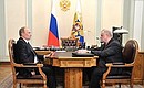 С руководителем фракции «Справедливая Россия» в Государственной Думе Сергеем Мироновым.