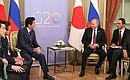 Meeting with Prime Minister of Japan Shinzo Abe.