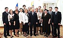 С лауреатами всероссийского конкурса «Учитель года России – 2013».